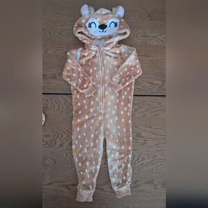 2T - Dear Cozy Tan and White Polka Dot Blanket Costume